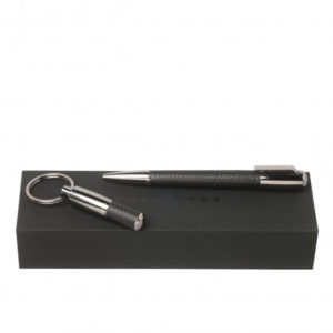 PURE LEATHER MARRON STYLO + PORTE CLES HUGO BOSS